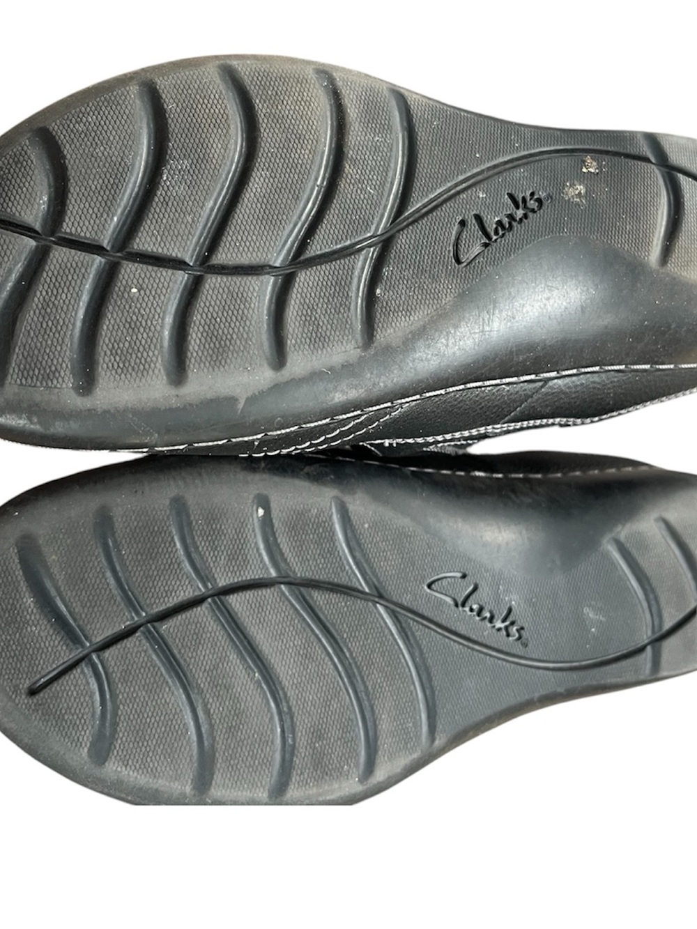 Clarks Black Leather Mary Jane Flats | Comfort Shoes | Adjustable Strap Size 9 - Picture 5 of 5